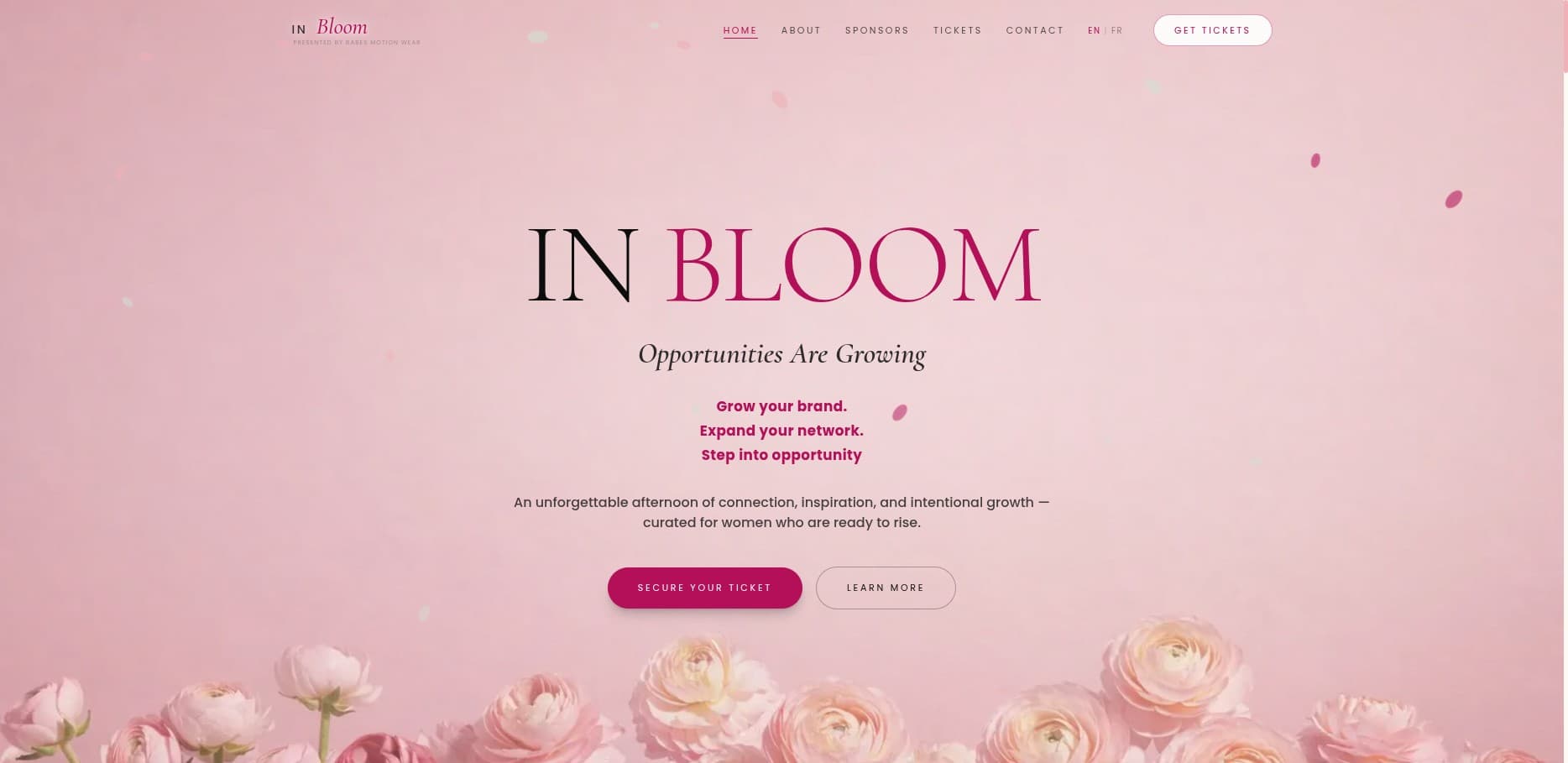 In Bloom Events